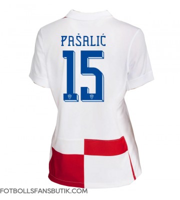 Kroatien Mario Pasalic #15 Replika Hemmatröja Damer EM 2024 Kortärmad